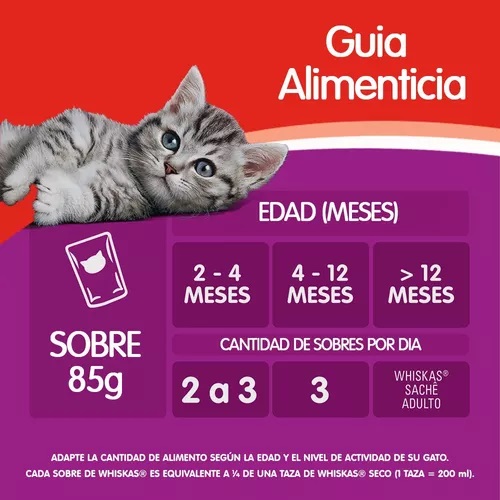 POUCH WHISKAS GATITO SOBRECITO 85 GRS