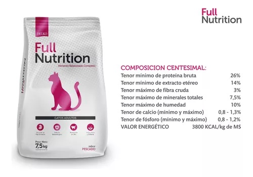 FULL NUTRITION GATO 7,5KG