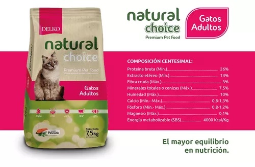 NATURAL CHOICE GATO ADULTO  X 7,5KG