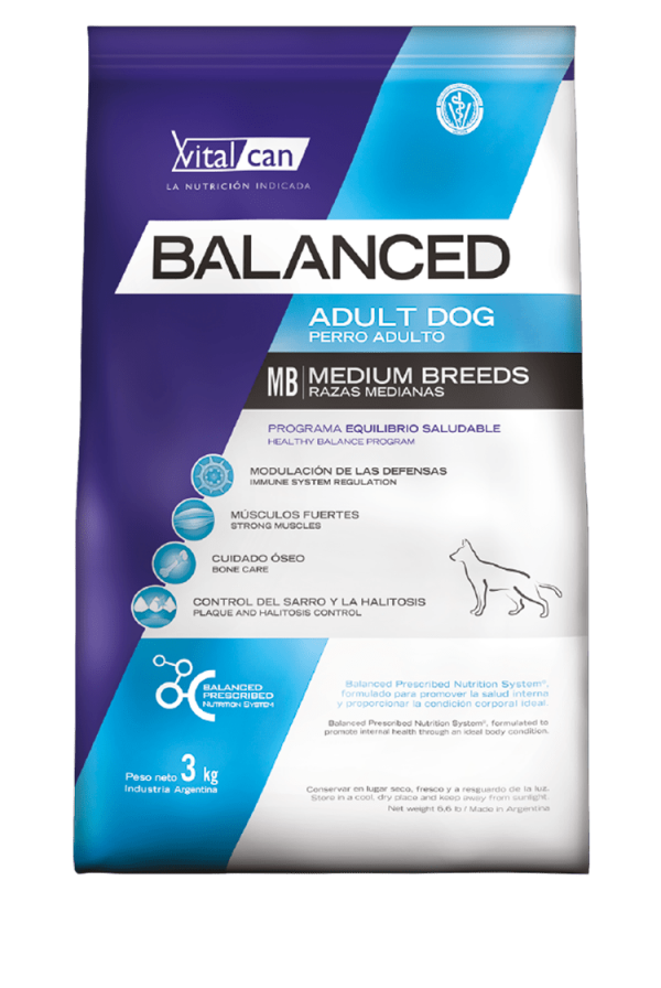 BALANCED ADULTO RAZA MEDIANA X 3KG