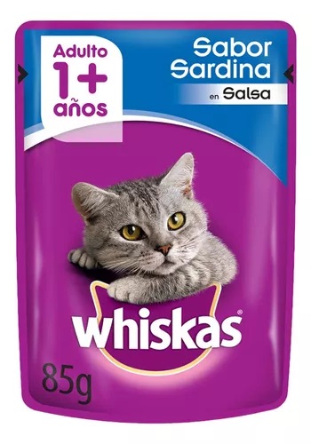 POUCH WHISKAS GATO ADULTO SARDINA