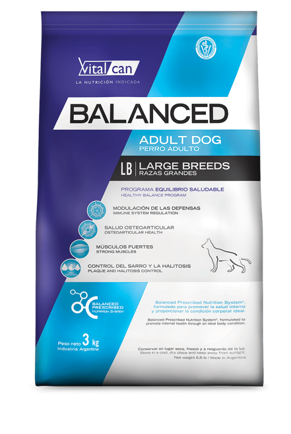 BALANCED ADULTO RAZA GRANDE X 3KG