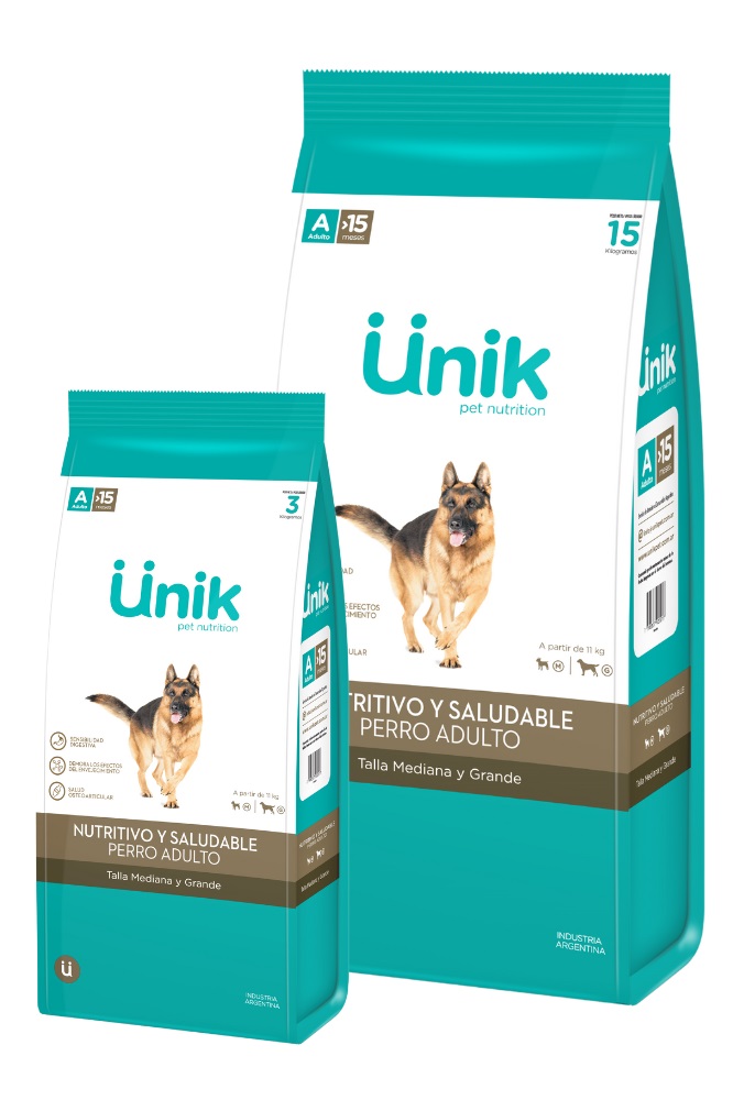 UNIK ADULTO RAZA MEDIANA Y GRANDE X 15KG