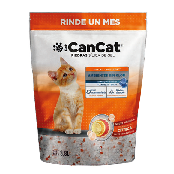 PIEDRAS SILICA GEL CITRICA X 3.8 L (CANCAT)