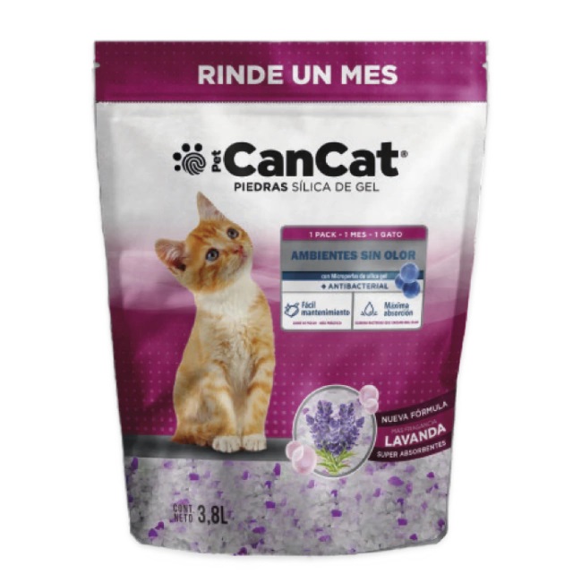 PIEDRAS SILICA GEL LAVANDA X 3.8 L (CANCAT)