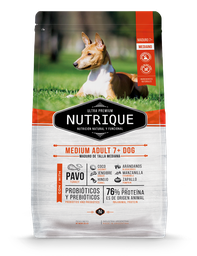 NUTRIQUE MEDIUM ADULT +7 12KG PERRO