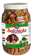 CARAMELERA SALCHICKS ESPINACA Y ZANAHORIA ZOOTEC X UNIDAD